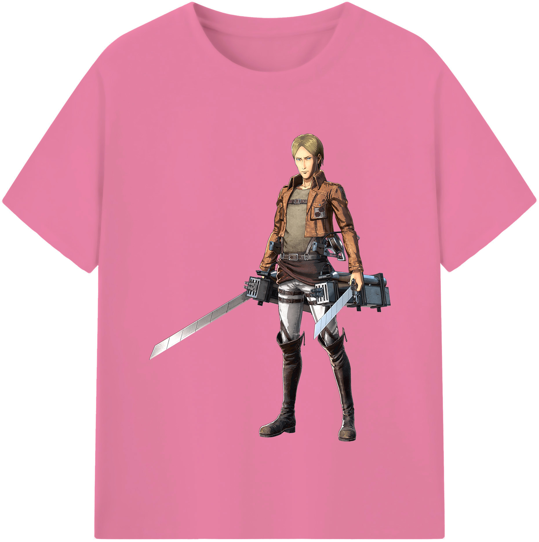 （画像用） 進撃の巨人 Attack on Titan 綿100％半袖Tシャツ（フロントプリント）